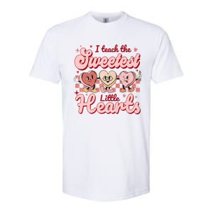 I Teach The Sweetest Hearts Retro Teacher Valentines Day Softstyle CVC T-Shirt