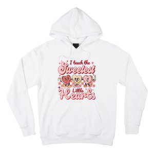 I Teach The Sweetest Hearts Retro Teacher Valentines Day Hoodie