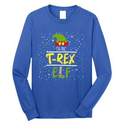 IM The Trex Elf Sarcastic Mom Christmas Family Cute Gift Long Sleeve Shirt