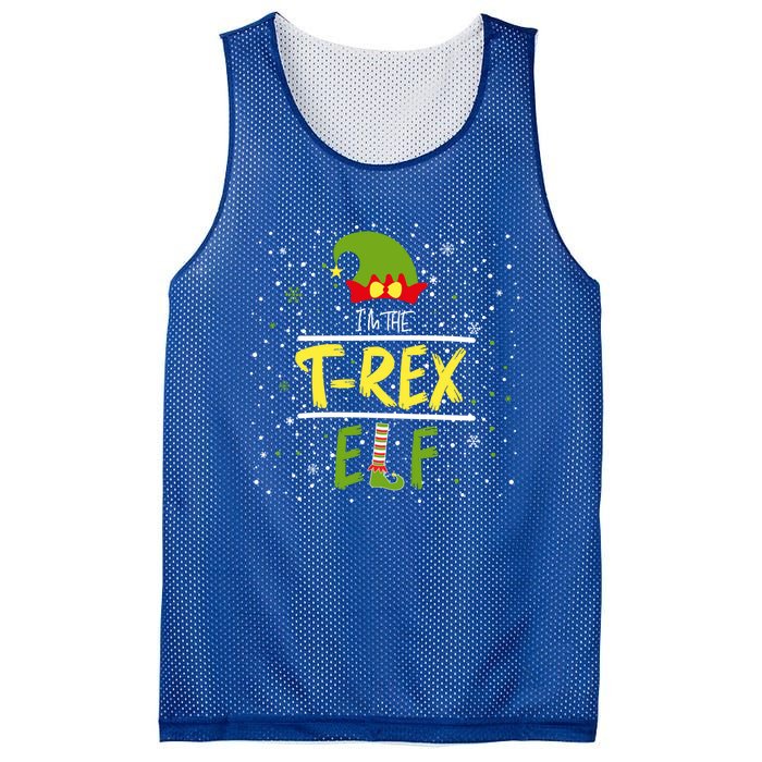 IM The Trex Elf Sarcastic Mom Christmas Family Cute Gift Mesh Reversible Basketball Jersey Tank