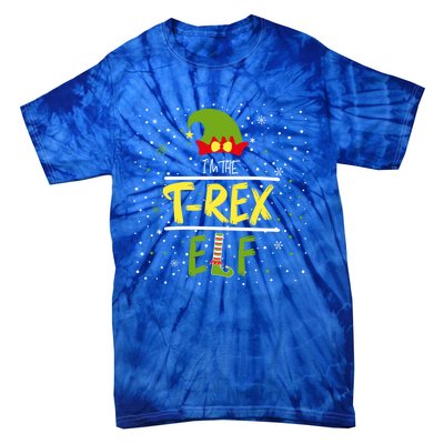 IM The Trex Elf Sarcastic Mom Christmas Family Cute Gift Tie-Dye T-Shirt