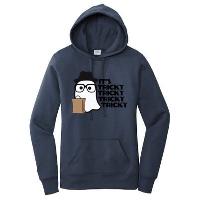 ItS Tricky Tricky Tricky Ghost Boo ItS Tricky Halloween Women's Pullover Hoodie