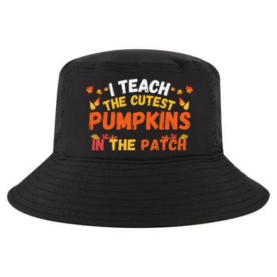 I Teach The Cutest Pumpkins Teacher Halloween Cute Jackolantern Teach Cutest Cool Comfort Performance Bucket Hat