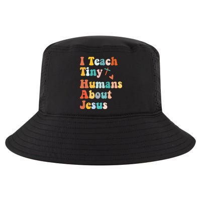 I Teach Tiny Humans About Jesus Teacher Cool Comfort Performance Bucket Hat