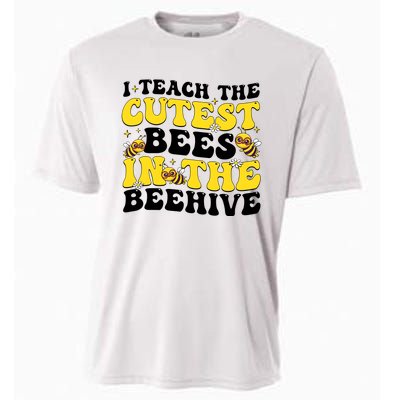 I Teach The Cutest Bees In The Beehive Cooling Performance Crew T-Shirt