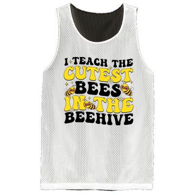 I Teach The Cutest Bees In The Beehive Mesh Reversible Basketball Jersey Tank