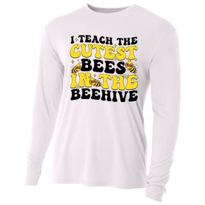 I Teach The Cutest Bees In The Beehive Cooling Performance Long Sleeve Crew