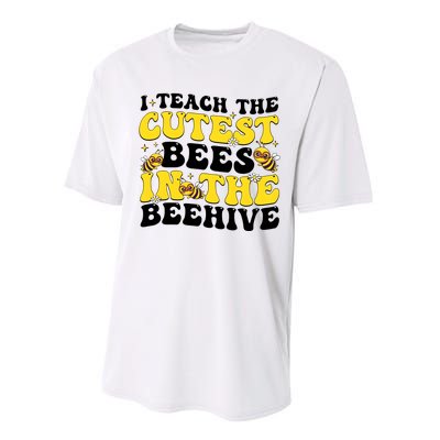 I Teach The Cutest Bees In The Beehive Performance Sprint T-Shirt