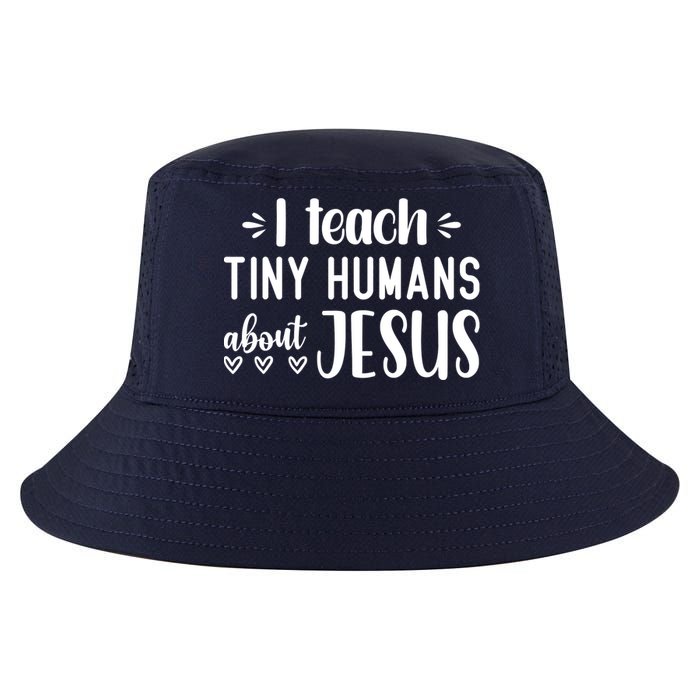 I Teach Tiny Humans About Jesus Cool Comfort Performance Bucket Hat
