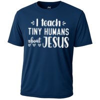 I Teach Tiny Humans About Jesus Cooling Performance Crew T-Shirt