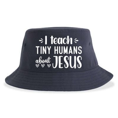 I Teach Tiny Humans About Jesus Sustainable Bucket Hat