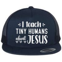 I Teach Tiny Humans About Jesus Flat Bill Trucker Hat