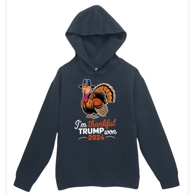 Im Thankful Trump Won 2024 Urban Pullover Hoodie