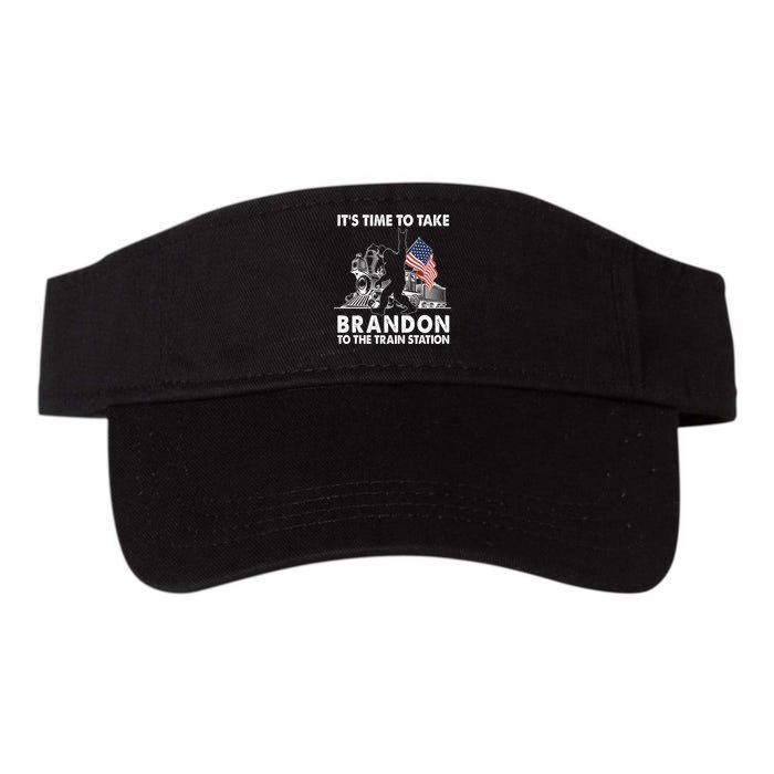 It's Time To Take Brandon To The Train Station Bigfoot USA Flag Visor