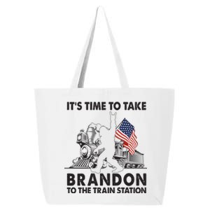 It's Time To Take Brandon To The Train Station Bigfoot USA Flag 25L Jumbo Tote