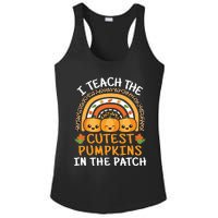 I Teach The Cutest Pumpkins In The Patch Teacher Halloween 6869 Ladies PosiCharge Competitor Racerback Tank