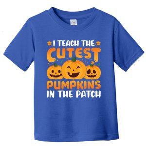 I Teach The Cutest Pumpkins In The Patch Funny Halloween Cute Gift Toddler T-Shirt