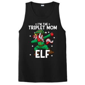 IM The Triplet Mom Elf Unicorn Mother Of Triplets Christmas Great Gift PosiCharge Competitor Tank