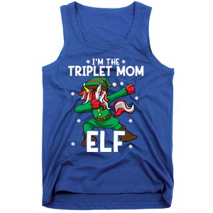 IM The Triplet Mom Elf Unicorn Mother Of Triplets Christmas Great Gift Tank Top