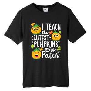 I Teach The Cutest Pumpkins In The Patch Teacher Halloween Tall Fusion ChromaSoft Performance T-Shirt