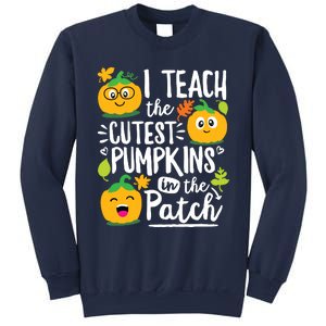 I Teach The Cutest Pumpkins In The Patch Teacher Halloween Sweatshirt