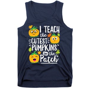 I Teach The Cutest Pumpkins In The Patch Teacher Halloween Tank Top