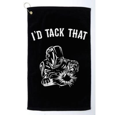 Id Tack That Welders Platinum Collection Golf Towel