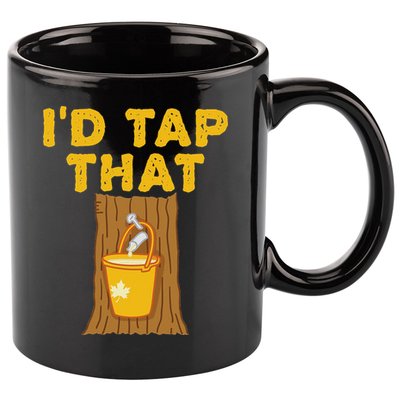 ID Tap That Maple Tree Maple Syrup 11oz C Handle Ceramic Mug
