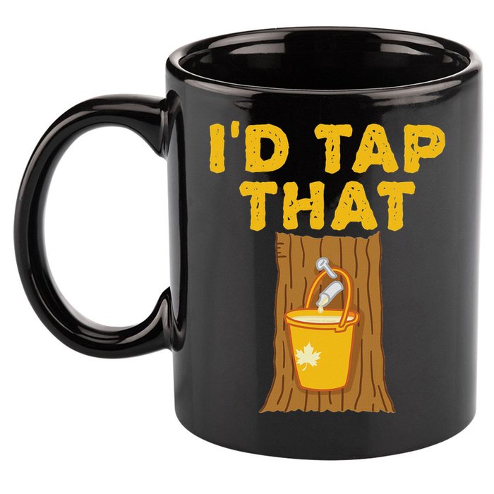 ID Tap That Maple Tree Maple Syrup 11oz C Handle Ceramic Mug