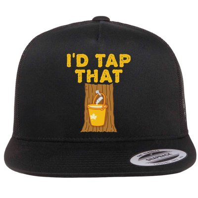 ID Tap That Maple Tree Maple Syrup Flat Bill Trucker Hat