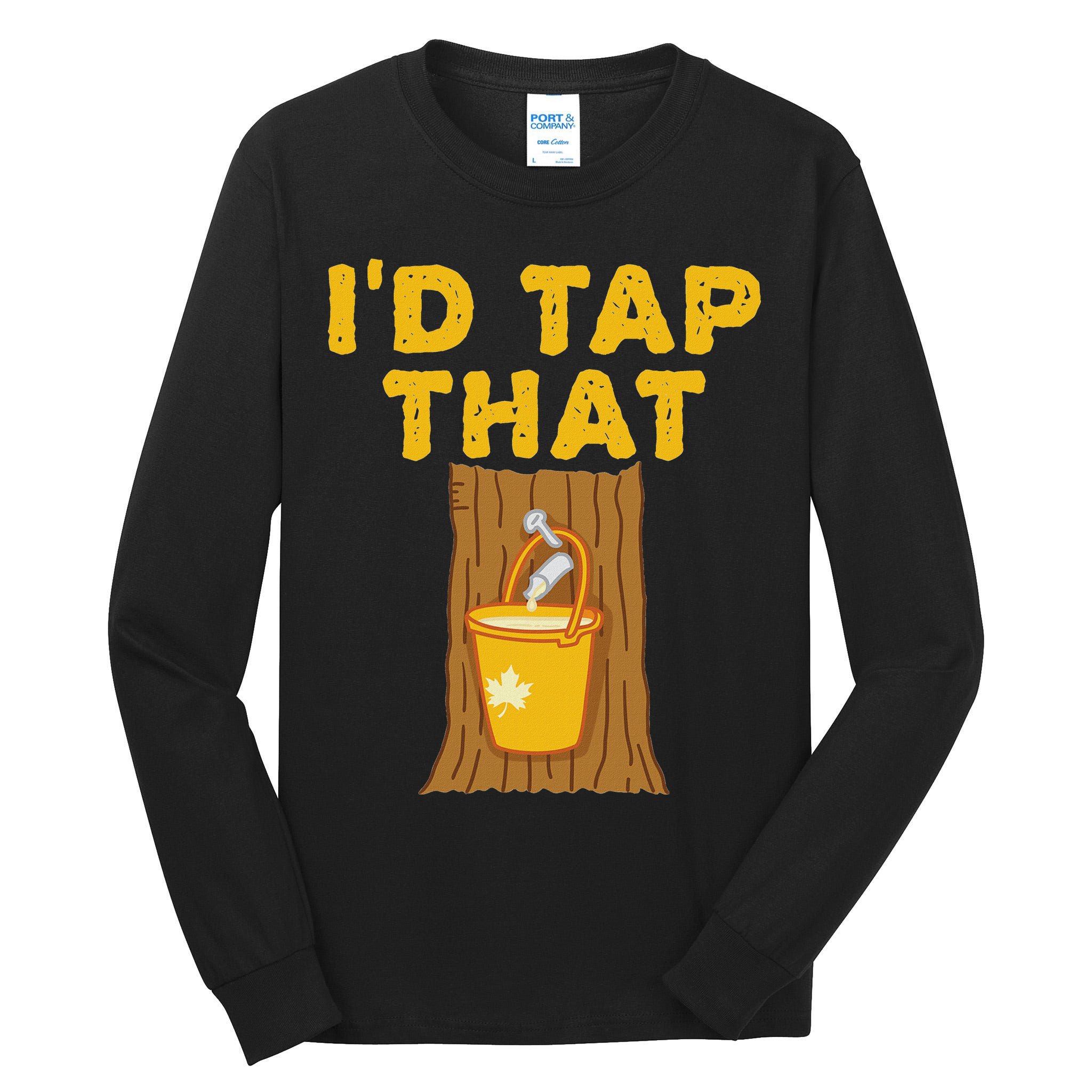 ID Tap That Maple Tree Maple Syrup Tall Long Sleeve T-Shirt