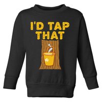 ID Tap That Maple Tree Maple Syrup Toddler Sweatshirt