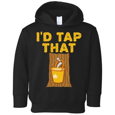 ID Tap That Maple Tree Maple Syrup Toddler Hoodie