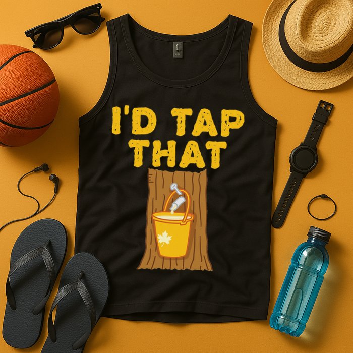 ID Tap That Maple Tree Maple Syrup Tank Top