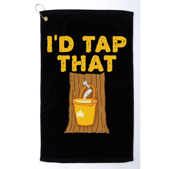 ID Tap That Maple Tree Maple Syrup Golf Towel