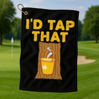 ID Tap That Maple Tree Maple Syrup Golf Towel