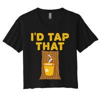 ID Tap That Maple Tree Maple Syrup Crop Top
