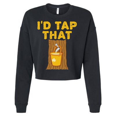 ID Tap That Maple Tree Maple Syrup Cropped Pullover Crew