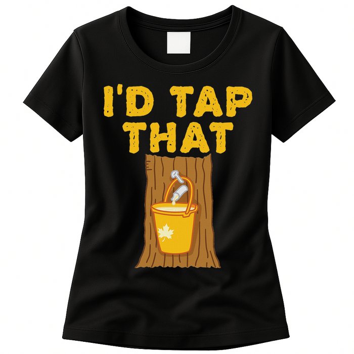 ID Tap That Maple Tree Maple Syrup Womens T-Shirt