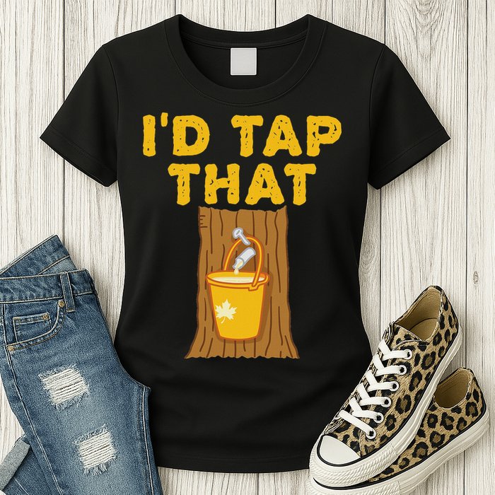 ID Tap That Maple Tree Maple Syrup Womens T-Shirt