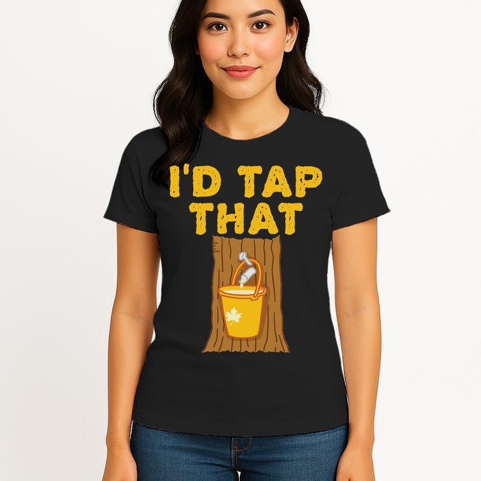 ID Tap That Maple Tree Maple Syrup Womens T-Shirt