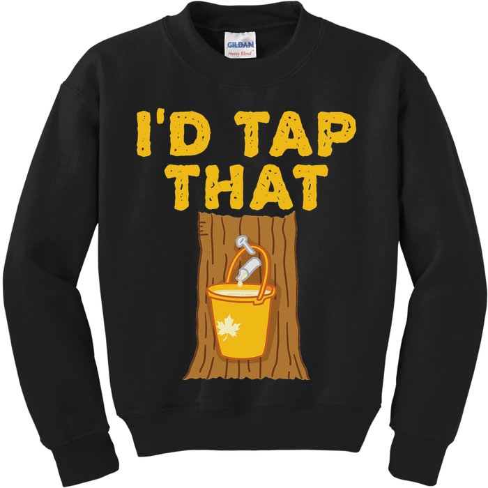 ID Tap That Maple Tree Maple Syrup Kids Sweatshirt