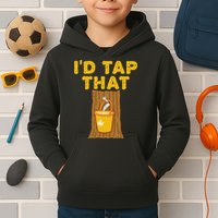 ID Tap That Maple Tree Maple Syrup Kids Hoodie