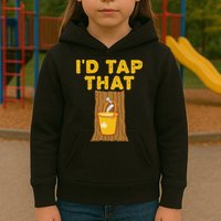 ID Tap That Maple Tree Maple Syrup Kids Hoodie