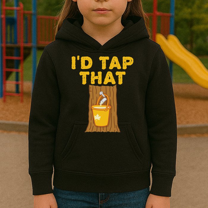 ID Tap That Maple Tree Maple Syrup Kids Hoodie
