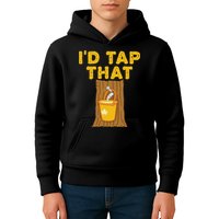 ID Tap That Maple Tree Maple Syrup Kids Hoodie