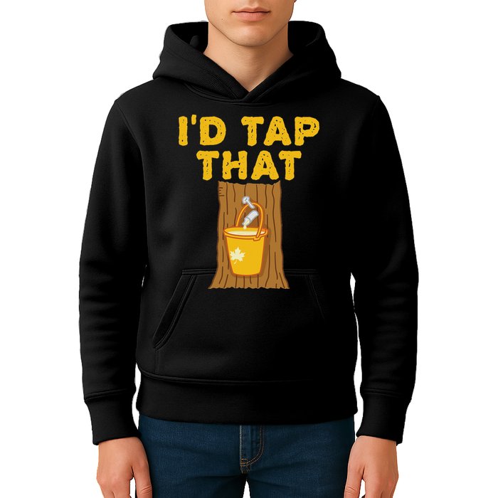 ID Tap That Maple Tree Maple Syrup Kids Hoodie