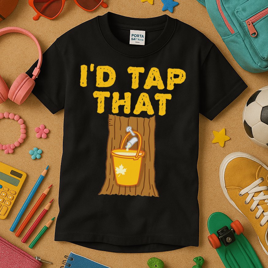 ID Tap That Maple Tree Maple Syrup Kids T-Shirt