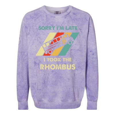 I Took The Rhombus Funny Math Nerd Colorblast Crewneck Sweatshirt