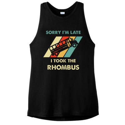 I Took The Rhombus Funny Math Nerd Ladies PosiCharge Tri-Blend Wicking Tank